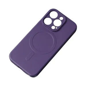 Hurtel Silikonové magnetické pouzdro iPhone 14 Plus Silicone Case Magsafe - fialové