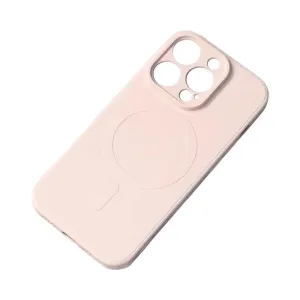 Hurtel Silikonové magnetické pouzdro iPhone 14 Pro Max Silicone Case Magsafe - béžové