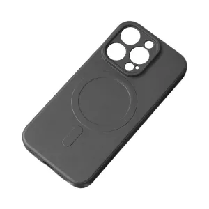 Hurtel Silikonové pouzdro kompatibilní s MagSafe pro iPhone 15 Pro Silikonové pouzdro - černé