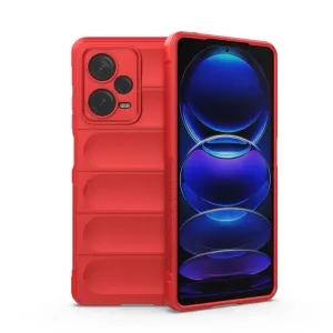 Hurtel Pouzdro Magic Shield pro Xiaomi Redmi Note 12 Pro+ flexibilní pancéřové pouzdro červené barvy