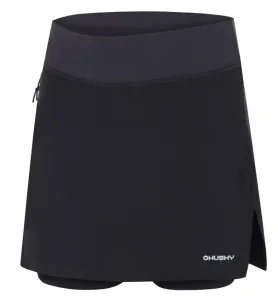 Husky dámská funkční sukně se šortkami Flamy L, černá - S