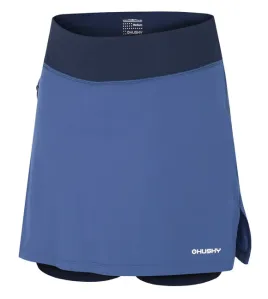 Husky dámská funkční sukně se šortkami Flamy L, tm. modrá - L