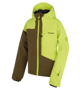 Husky Dětská lyžařská bunda Gomez Kids br. green / dark khaki - 152