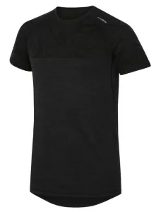 Husky Merino termoprádlo Pánské tričko s krátkým rukávem černá - M