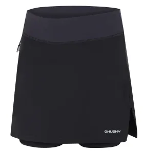 Husky dámská funkční sukně se šortkami Flamy L, černá - XXL