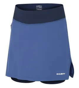 Husky dámská funkční sukně se šortkami Flamy L, tm. modrá - XL