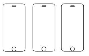 3PACK - Hydrogel - 3x ochranná fólie - iPhone 6/6S