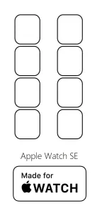 Hydrogel - 8x matná ochranná fólie - Apple Watch SE 44mm