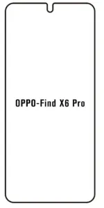 Hydrogel - matná ochranná fólie - OPPO Find X6 Pro