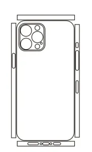 Hydrogel - matná zadní ochranná fólie (full cover) - iPhone 12 Pro Max, typ výřezu 5