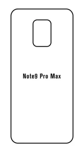 Hydrogel - matná zadní ochranná fólie - Xiaomi Redmi Note 9 Pro Max