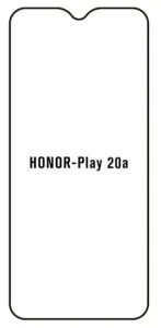 Hydrogel - ochranná fólie - Huawei Honor Play 20a  (case friendly)