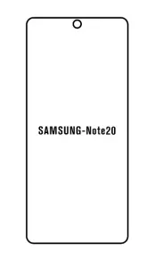 Hydrogel - ochranná fólie - Samsung Galaxy Note 20, typ výřezu 2