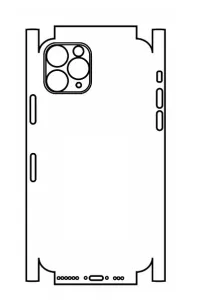Hydrogel - zadní ochranná fólie (full cover) - iPhone 11 Pro Max - typ výřezu 7