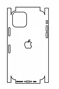 Hydrogel - zadní ochranná fólie (full cover) - iPhone 11 Pro - typ výřezu 8