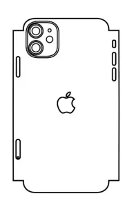 Hydrogel - zadní ochranná fólie (full cover) - iPhone 11 - typ výřezu 4