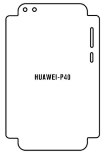 Hydrogel - zadní ochranná fólie - Huawei P40, typ výřezu 4