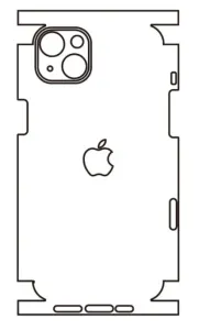 Hydrogel - zadní ochranná fólie - iPhone 14 Plus, typ výřezu 7
