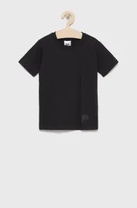 Dětské bavlněné tričko Hype černá barva, hladký #5588617