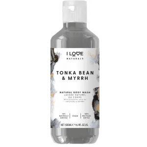 I Love Hydratační sprchový gel Naturals Tonka Bean & Myrrh (Body Wash) 500 ml