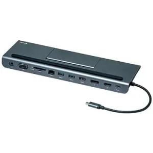 I-TEC USB-C Metal Low Profile 4K Tripple Display Docking Station, Power delivery 85 W