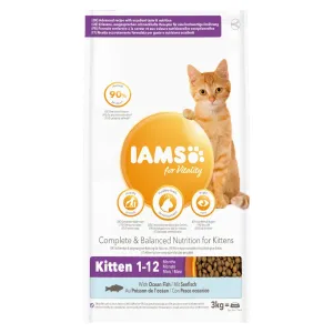 IAMS granule 2,7 / 3 kg - 10 % sleva - Kitten s mořskou rybou 3 kg