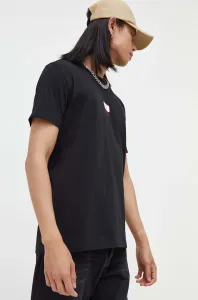 Bavlněné tričko Iceberg černá barva, s potiskem #5967872