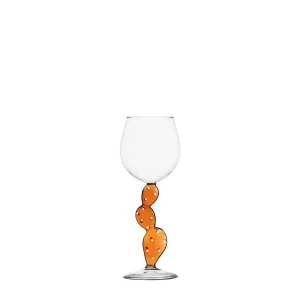 Pohár na víno kaktus oranžový - Ichendorf
