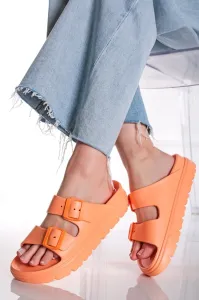 Oranžové pryžové nízké pantofle Darby #5980310