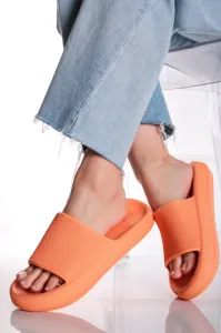 Oranžové pryžové nízké pantofle Katrina #5980280