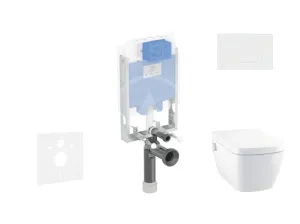 IDEAL STANDARD ProSys Set předstěnové instalace, sprchovací toalety a sedátka TECEone, tlačítka Oleas M1, Rimless, SoftClose, bílá ProSys80M SP130