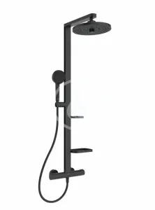 IDEAL STANDARD ALU+ Sprchový set s termostatem, průměr 26 cm, 2 proudy, hedvábná černá BD583XG