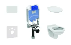 IDEAL STANDARD ProSys Set předstěnové instalace, klozet Alpha se sedátkem, tlačítko Oleas M1, bílá ProSys80M SP106