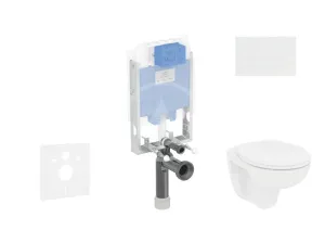 IDEAL STANDARD ProSys Set předstěnové instalace, klozetu a sedátka  Eurovit, tlačítka Oleas M2, Rimless, SoftClose, bílá ProSys80M SP121