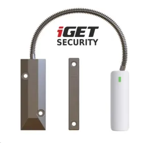 iGET SECURITY EP21 - Bezdrátový magnetický senzor pro železné dveře/okna/vrata pro alarm iGET SECURITY M5