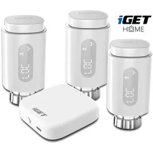 iGET HOME TS10 Premium kit (3x TS10 Thermostat Radiator Valve + 1x GW1 Gateway)