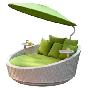 IGOTREND Zahradní postel SHELL, šedo/zelená