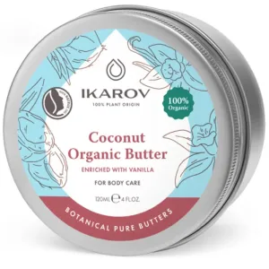 Bio kokosové máslo s vanilkou 100 % přírodní Ikarov 120 ml