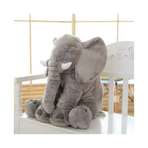 IKONKA Plyšový maskot slon šedý velký 60cm