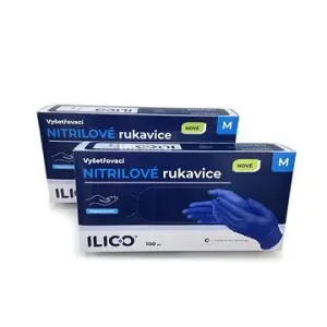 ILICO nitrilové rukavice M, 100ks