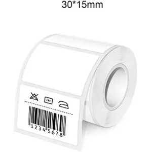 IMMAX Samolepící štítky 30x15mm pro tiskárnu DTS01, termo role 380ks