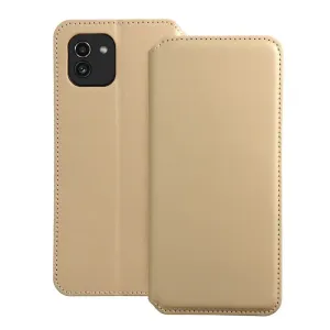 Dual Pocket book  Samsung Galaxy A03 zlatý