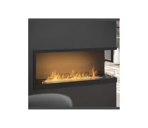 InFire InFire - Rohový BIO krb 110x45 cm 3kW černá #1641553