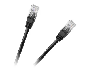 Inne Patchcord UTP 8c kabel zástrčka-zásuvka 0,5 m CCA černý