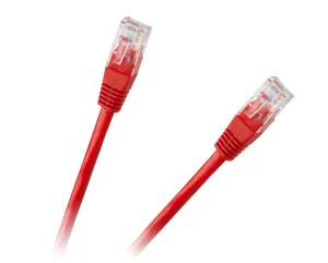 Inne Patchcord UTP 8c kabel zástrčka-zásuvka 0,5 m CCA červený