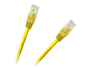 Inne Patchcord UTP 8c kabel zástrčka-zásuvka 0,5m CCA žlutý