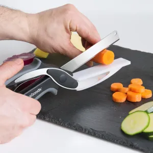 InnovaGoods Kuchyňské nůžky s nožem a prkénkem Scible
