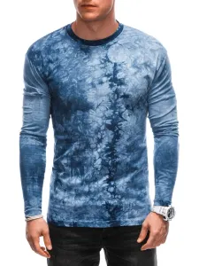 Inny Batikované modré tričko s dlouhým rukávem L165