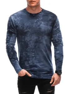 Inny Batikované tmavě modré tričko s dlouhým rukávem L165