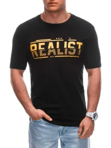 Inny Černé tričko s nápisem Realist S1928